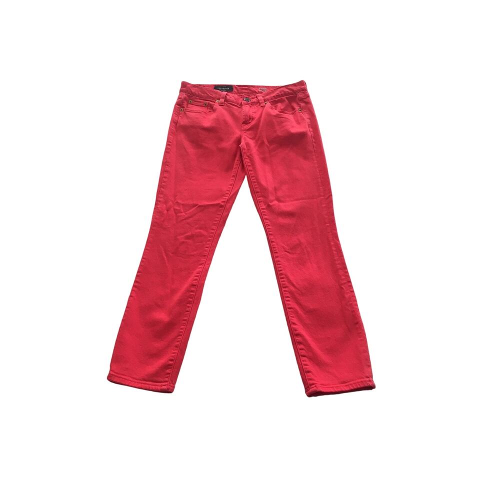 Pink Skinny Jeans J. Crew Toothpick Womens Size 28 Ankle Pants Bright Coral